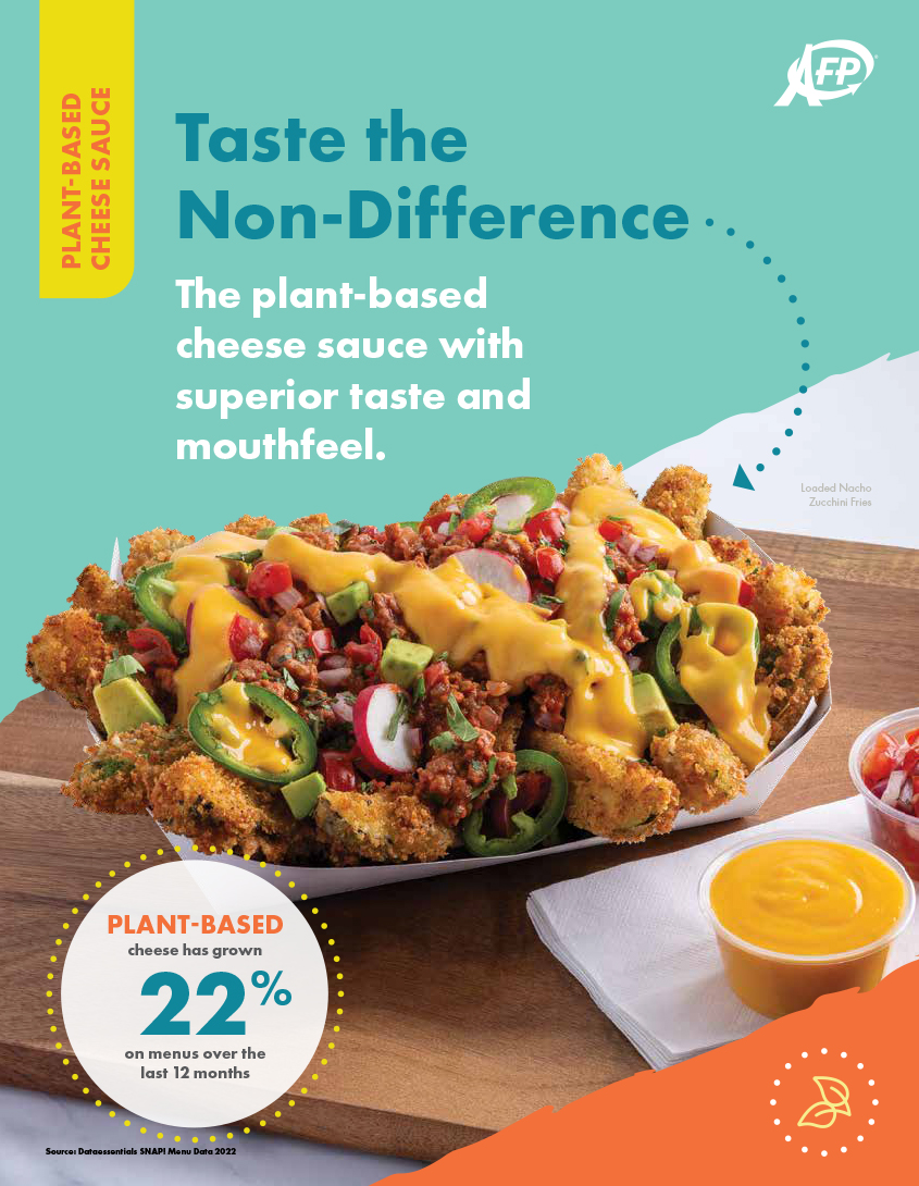 Plant-Based Cheese Sauce Sell Sheet Infographic