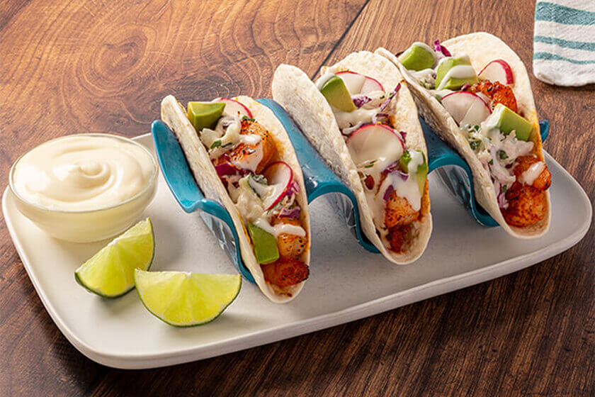 blackened shrimp tacos advanced food products