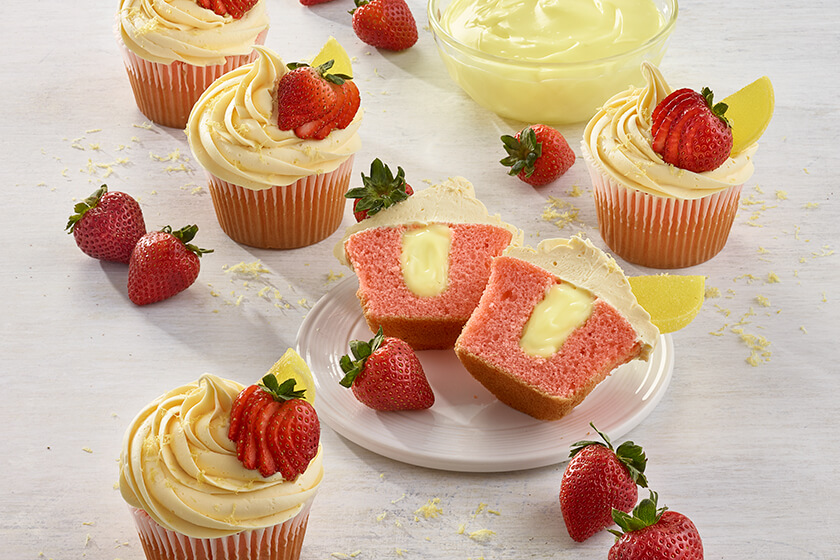 straweberry lemonade cupcakes recipe advanced food products